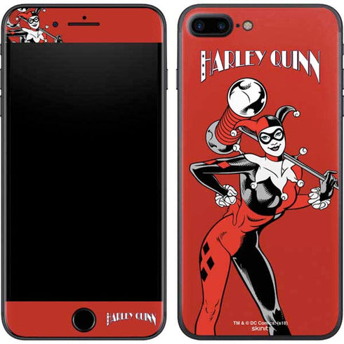 DC Comics Harley Quinn Classic Art Pose iPhone 8 Plus Skin